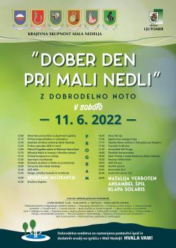 Program dogodka Dober den pri Mali Nedli